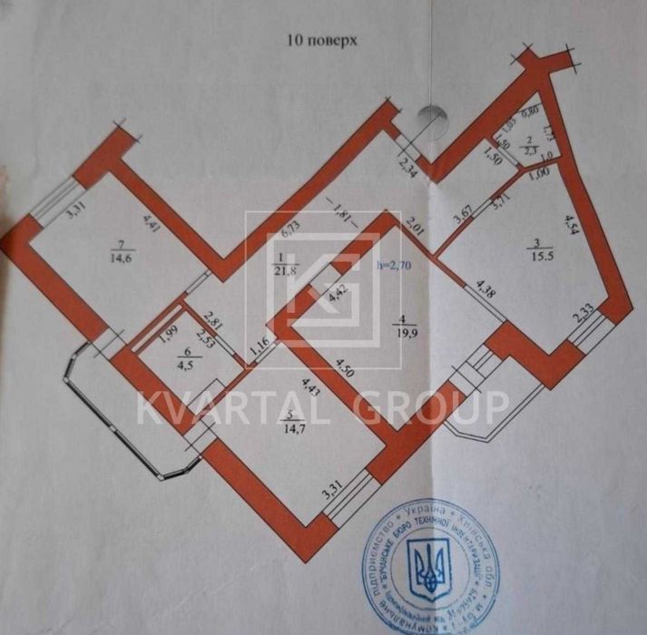 Квартира на вул. Нове Шосе в Києві, ID 287941, фото №16