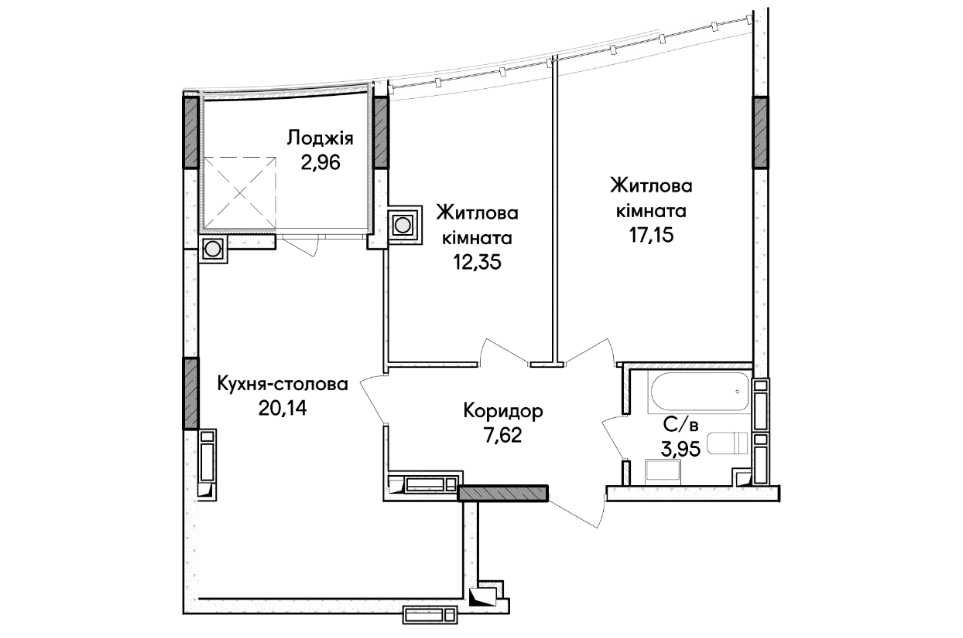 Квартира на вул. Кобилянської, 1В в Києві, ID 288053, фото №8