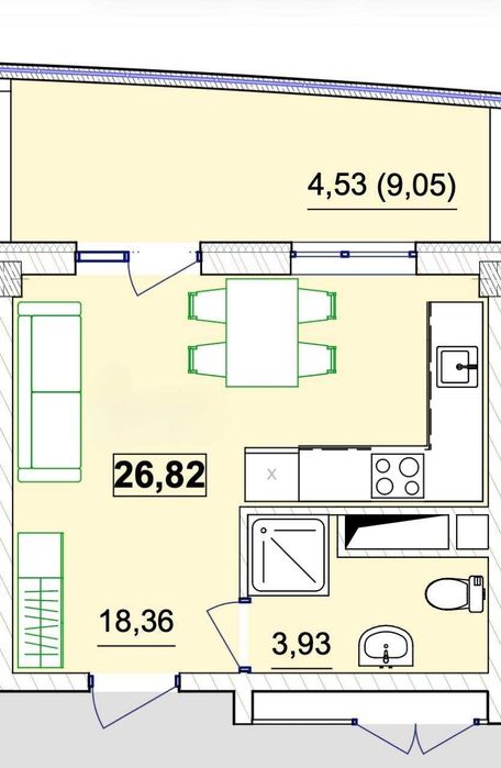 Квартира на ЖК Unity Towers в Одесі, ID 288223, фото №6