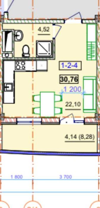 Квартира на ЖК Unity Towers в Одесі, ID 288382, фото №9