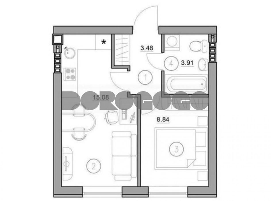 Квартира на ЖК Комфортне містечко в Києві, ID 312874, фото №8