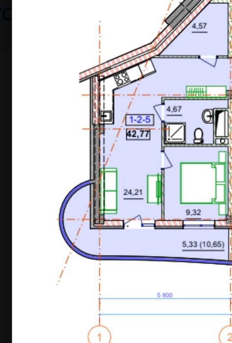 Квартира на ЖК Unity Towers в Одеса, ID 288450, фото №5