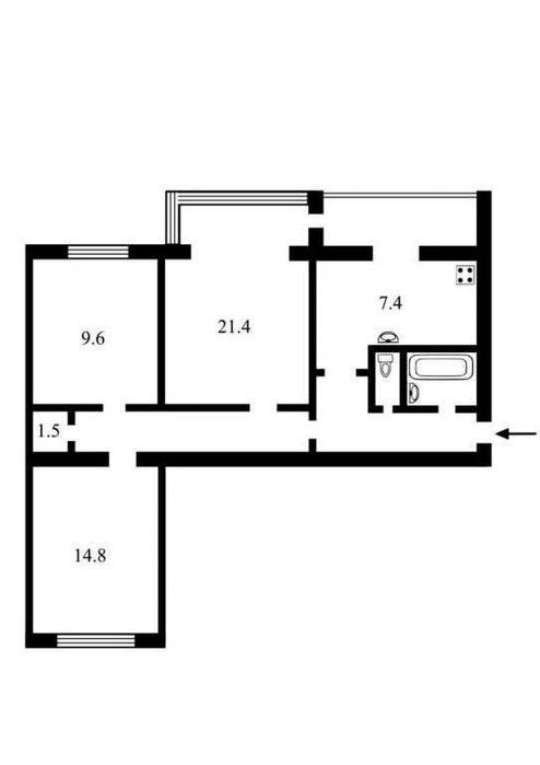 Квартира на вул. Дмитрівська, 96-98 в Києві, ID 288507, фото №11
