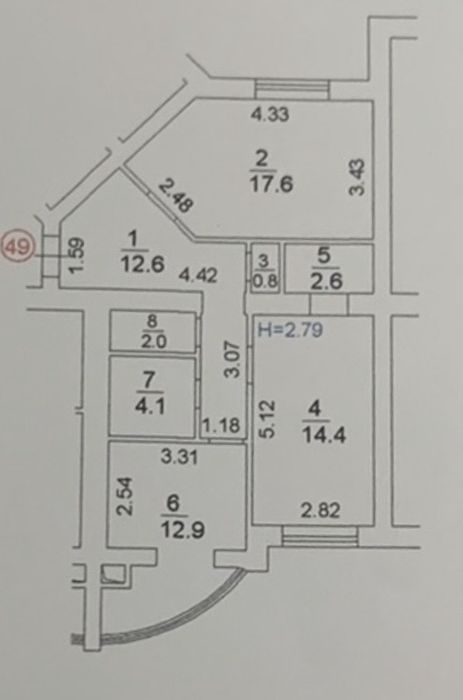 Квартира на вул. Калинова в Києві, ID 289295, фото №23