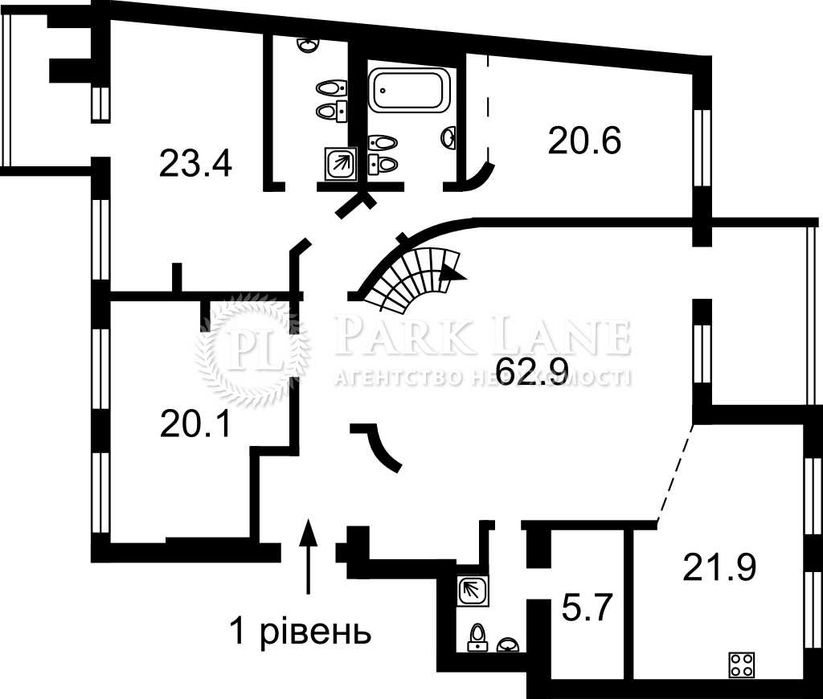 Квартира на вул. Велика Житомирська, 20 в Києві, ID 289522, фото №23
