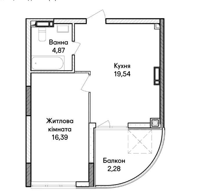 Квартира на вул. Ірпеня, 40 в Києві, ID 289788, фото №7
