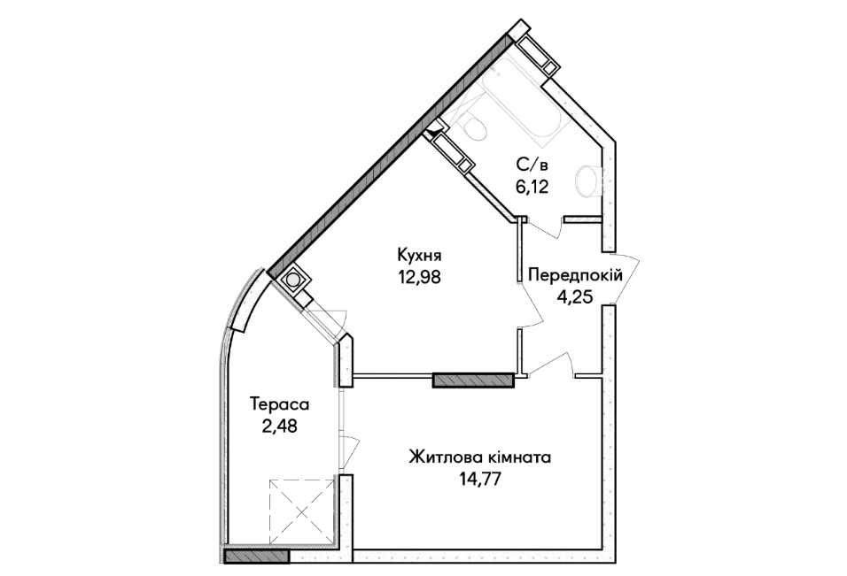 Квартира на вул. Ірпінь, 38 в Києві, ID 289987, фото №7