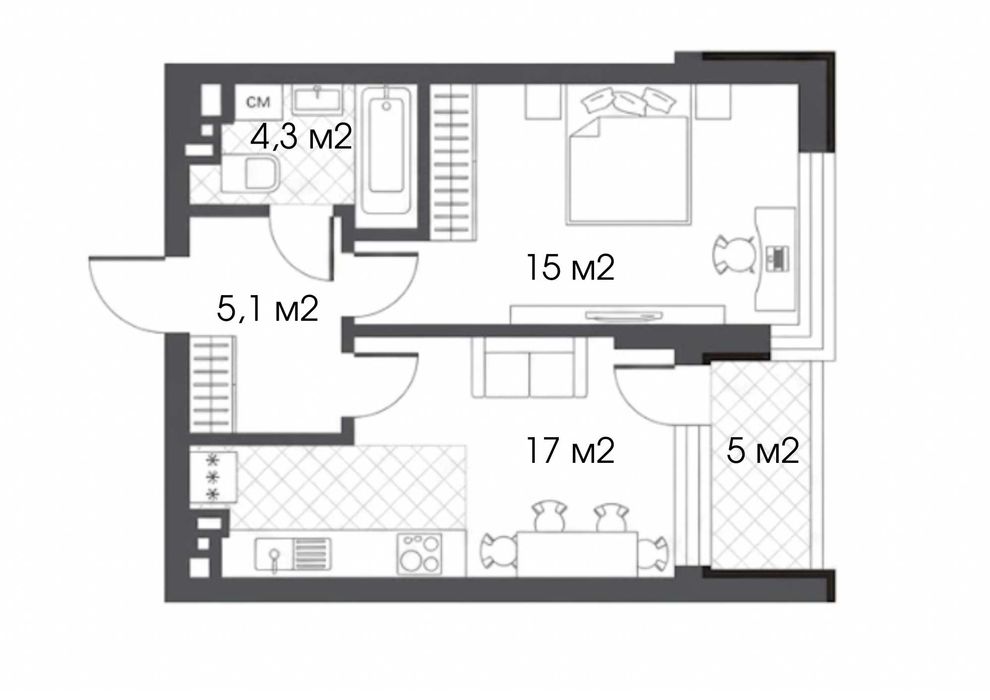 Квартира на вул. Олександра Олеся, 13 в Києві, ID 290213, фото №2
