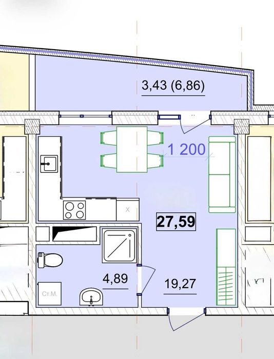 Квартира на вул. Генуезська в Одесі, ID 290652, фото №6