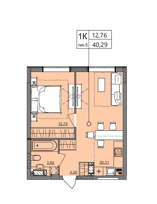 Квартира на вул. Сахарова в Одесі, ID 290677, фото №1