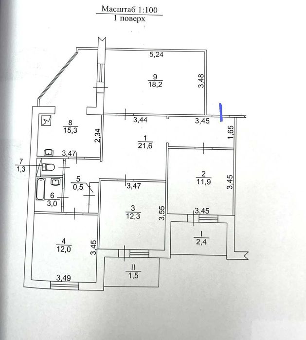 Квартира на вул. Ореста Васкула, 49 в Києві, ID 290815, фото №3
