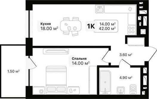 Квартира на вул. В. Вернадського в Львів, ID 290899, фото №2