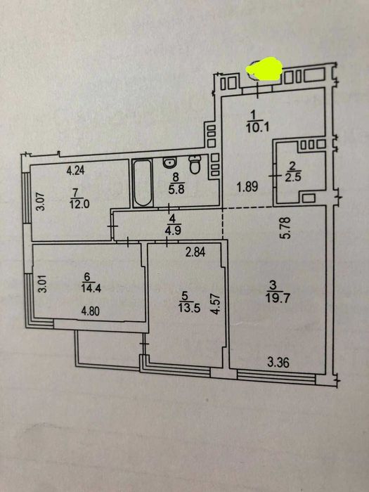 Квартира на вул. Олеся Олександра, 2 в Києві, ID 290920, фото №1