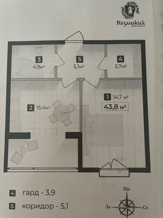 Квартира на ЖК Козацький в Івано-Франківську, ID 290948, фото №6