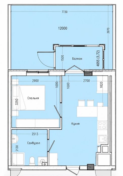 Квартира на ЖК Акварель-7 в Одесі, ID 291249, фото №2