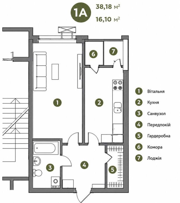 Квартира на пров. Лисогірський, 20 в Києві, ID 294238, фото №8