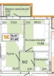 Квартира на ЖК «Акварель 7» в Одесі, ID 294522, фото №21