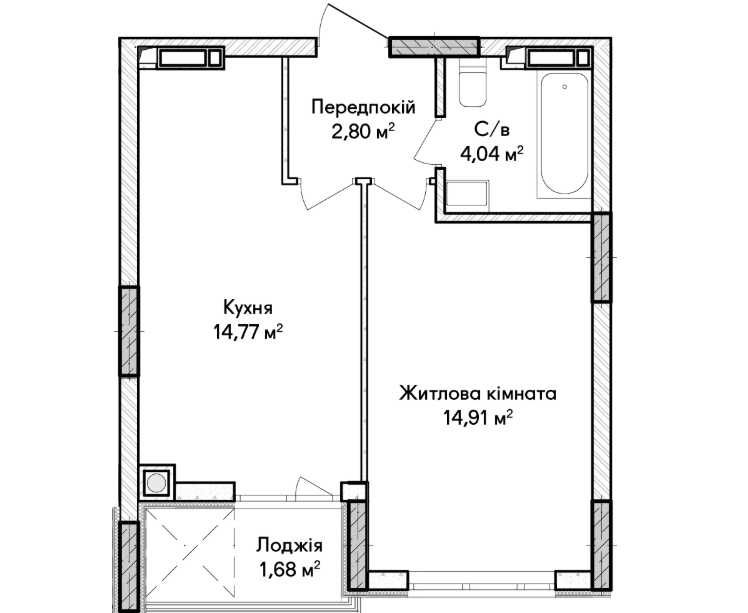Квартира на вул. Синергія, 33 в Києві, ID 294925, фото №14