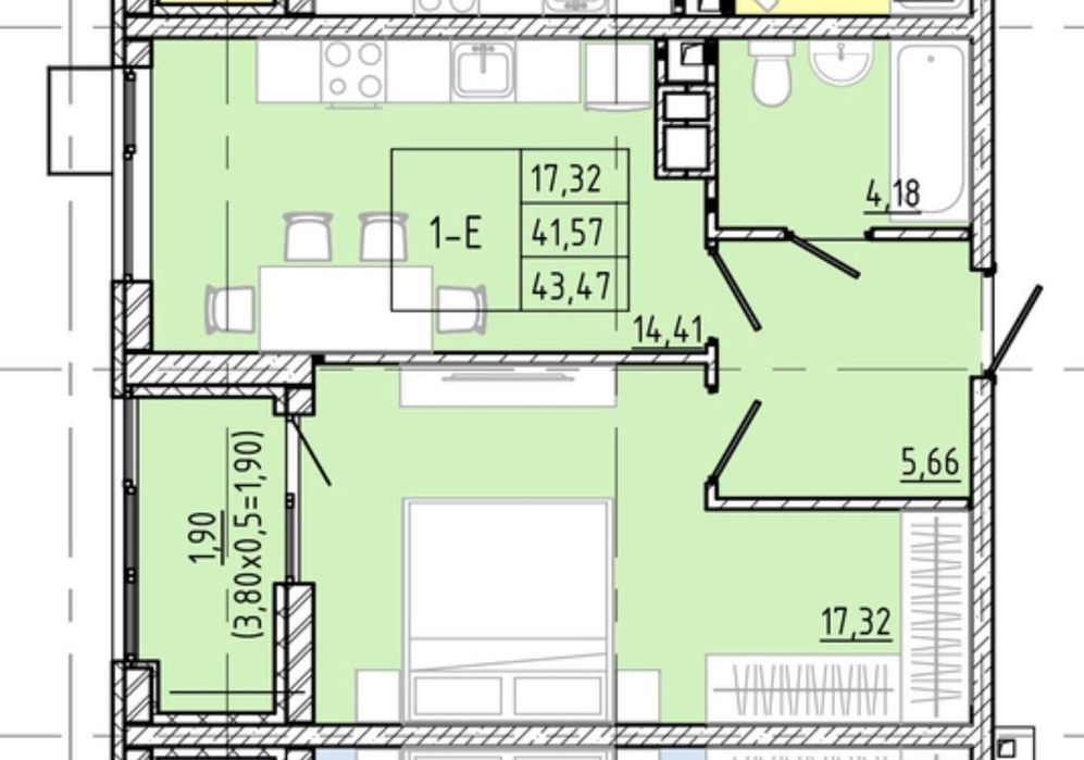 Квартира на ЖК Modern в Одесі, ID 295197, фото №4