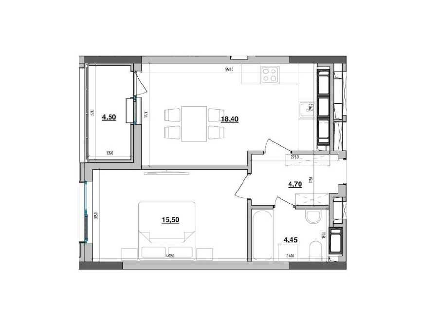 Квартира на вул. Коновальця 30 в Києві, ID 295645, фото №11