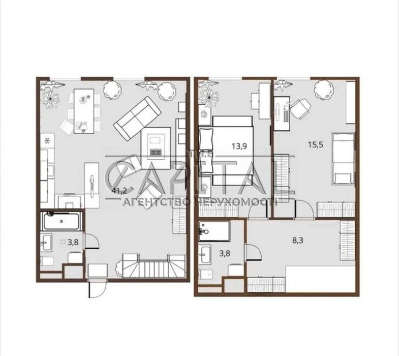Квартира на вул. Булакова в Києві, ID 312748, фото №16