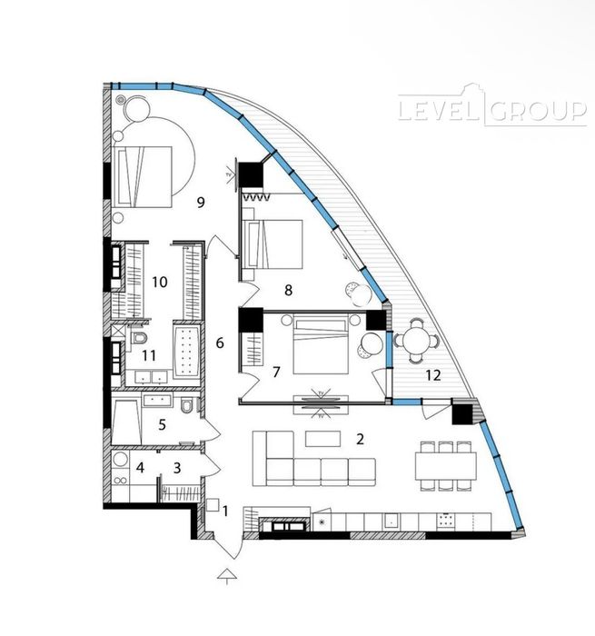 Квартира на ЖК Taryan Towers в Києві, ID 296929, фото №12