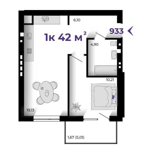 Квартира на ЖК Prostir в Івано-Франківську, ID 296705, фото №2
