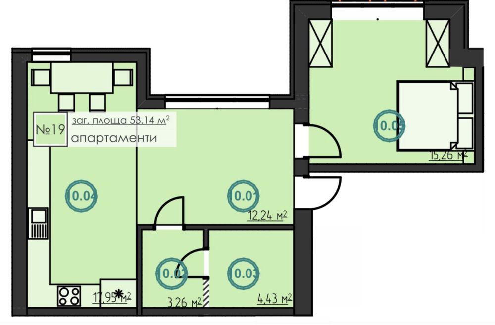 Квартира на ЖК «Hygge Home» в Києві, ID 296458, фото №14