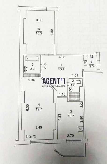 Квартира на вул. Печерська 6 в Києві, ID 312269, фото №19