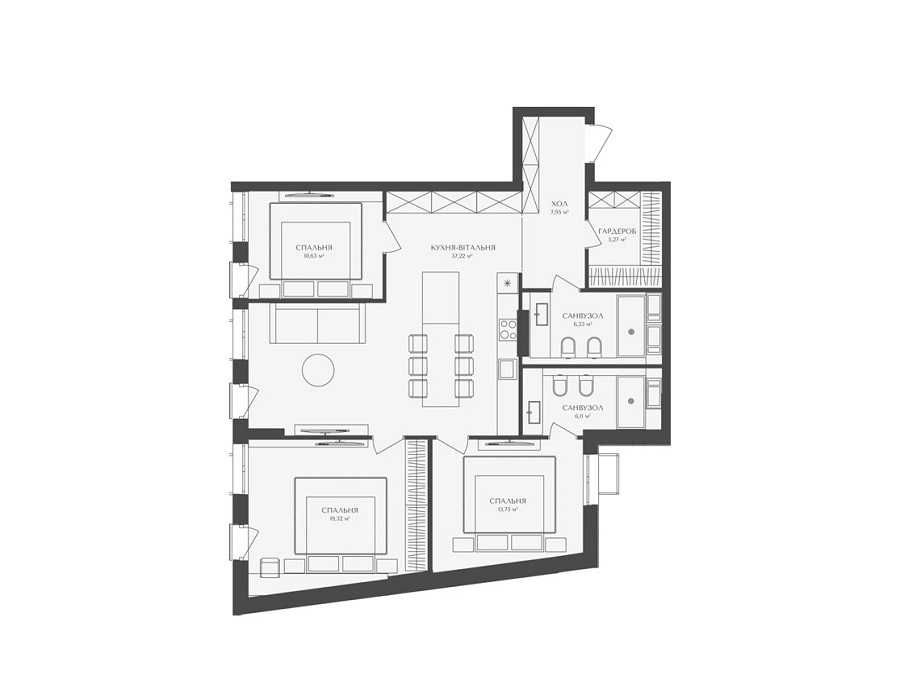 Квартира на вул. Бережанська, 9 в Києві, ID 298677, фото №9