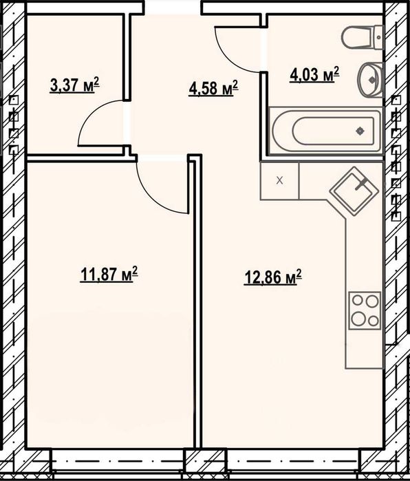 Квартира на ЖК Comfort Hall в Києві, ID 298945, фото №2