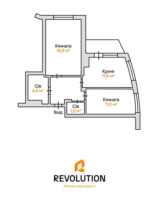 Квартира на вул. Миколи Кибальчича, 1-В в Києві, ID 299109, фото №2