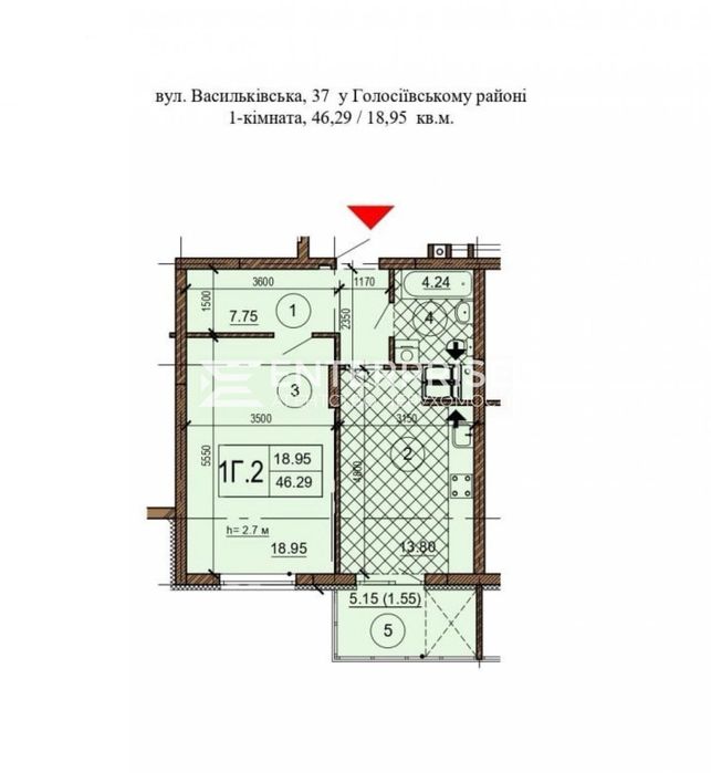 Квартира на вул. Васильківська, 37-Г в Києві, ID 299319, фото №16