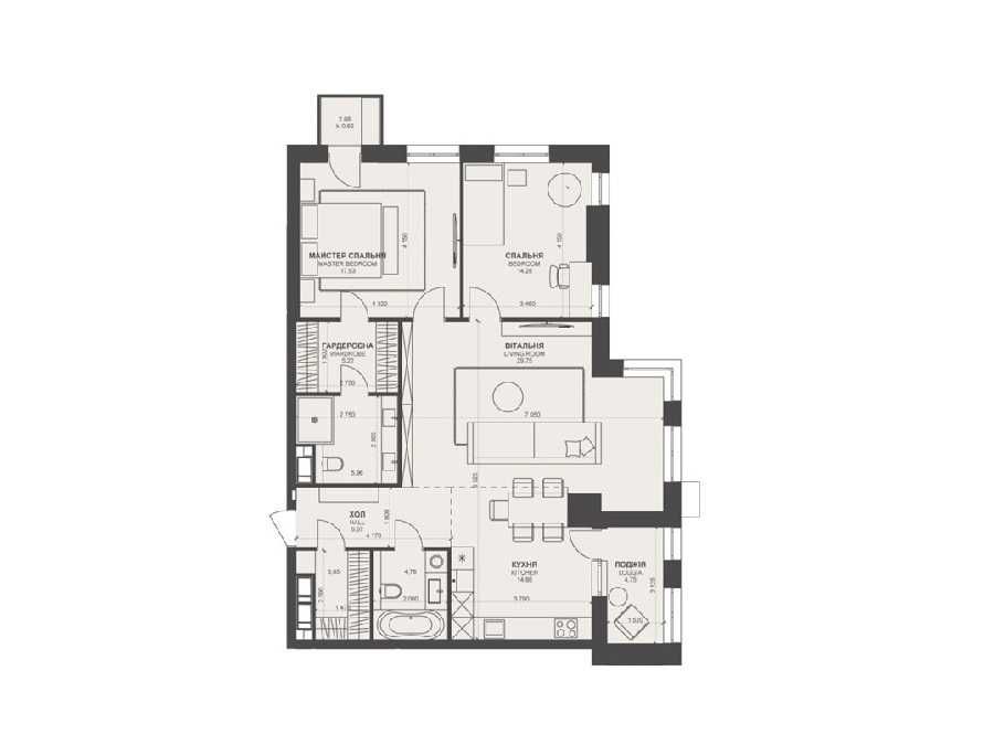 Квартира на ЖК TRIIINITY Private Club в Києві, ID 299432, фото №12