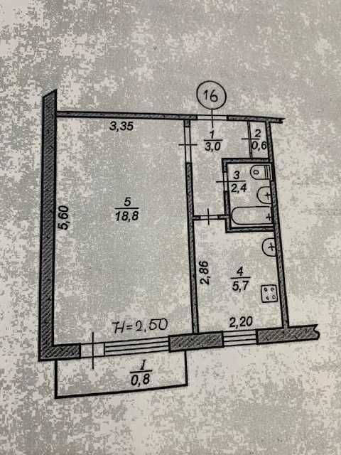 Квартира на вул. Довгинцівська, 52 в Кривий Ріг, ID 302162, фото №1