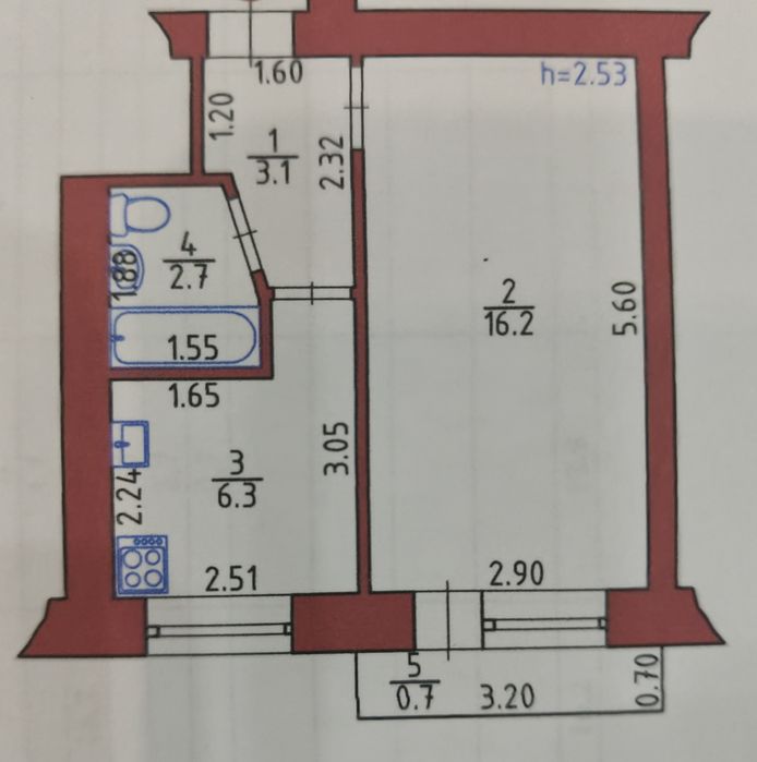 Квартира на вул. Волі, 52 в Луцьк, ID 299898, фото №1
