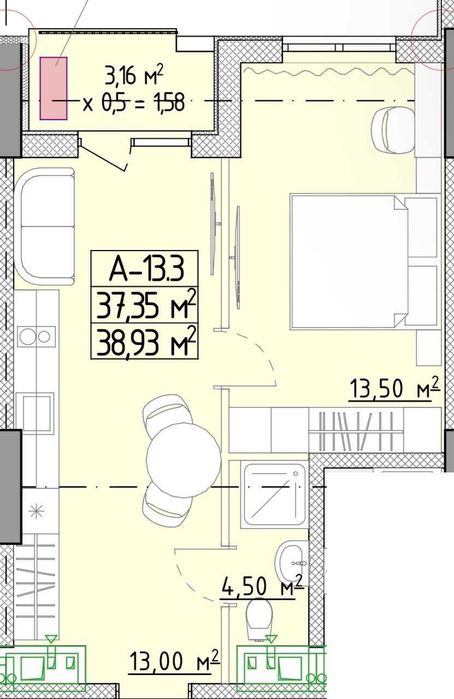 Квартира на ЖК Еллада в Одесі, ID 300135, фото №5