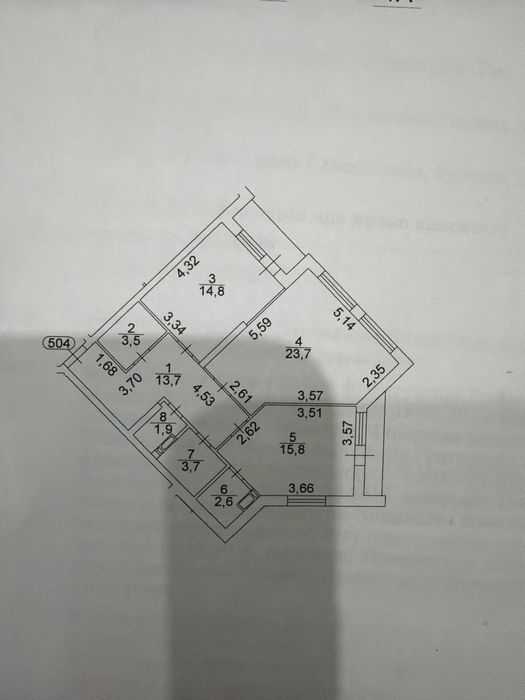 Квартира на вул. А. Шалімова, 35А в Києві, ID 300424, фото №5