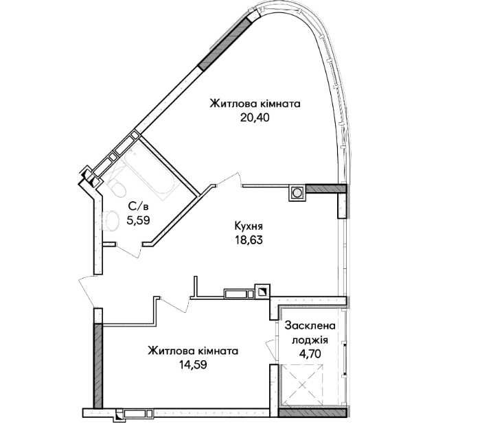Квартира на Святошинський в Києві, ID 301709, фото №6
