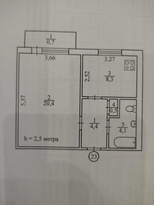 Квартира на Інгулецький в Кривому Розі, ID 301774, фото №1