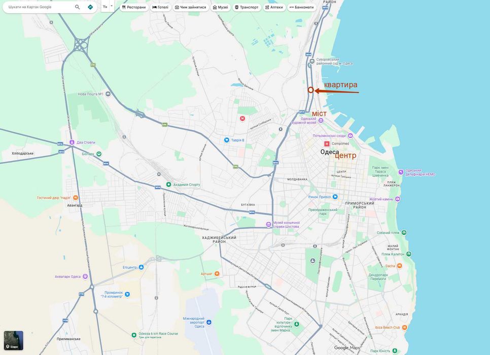 Квартира на вул. Чорноморського козацтва, 13 в Одесі, ID 301937, фото №12