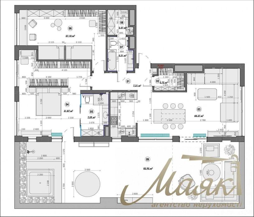Квартира на вул. Джона Маккейна в Києві, ID 302283, фото №13