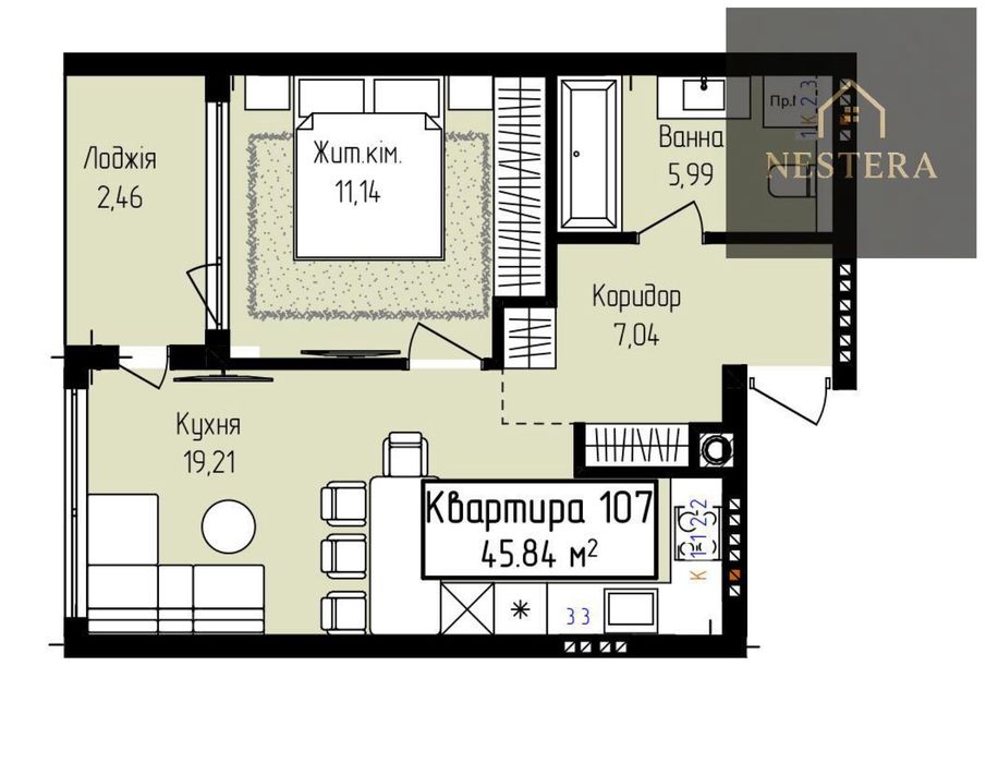 Квартира на вул. Собранецька, 137 в Ужгороді, ID 302361, фото №7