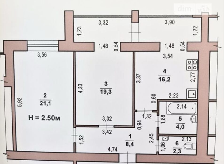 Квартира на ЖК Житлобуд 2 в Луцьку, ID 302768, фото №11