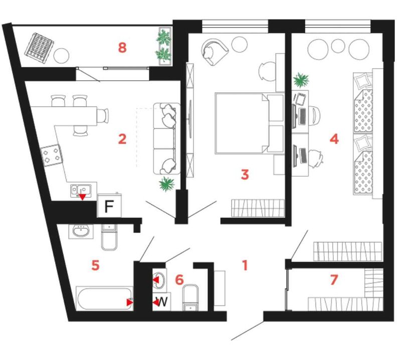 Квартира на ЖК Family Plaza в Івано-Франківську, ID 302808, фото №4