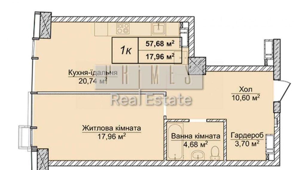 Квартира на вул. Андрія Верхогляда, 6 в Києві, ID 302988, фото №2