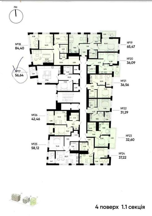 Квартира на ЖК Five Address в Львові, ID 303101, фото №7