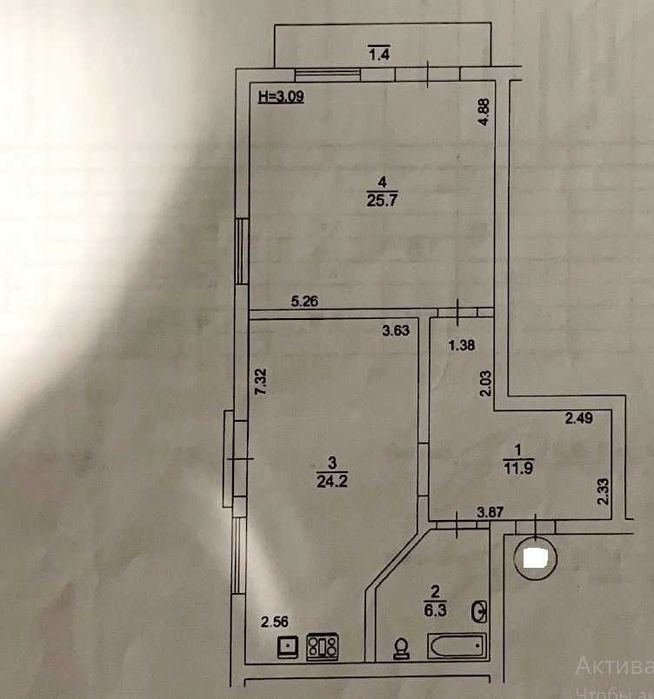 Квартира на вул. Лисичанська, 29 в Києві, ID 303122, фото №18