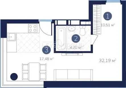 Квартира на ЖК «Лебединий Guest House» в Київ, ID 303161, фото №3