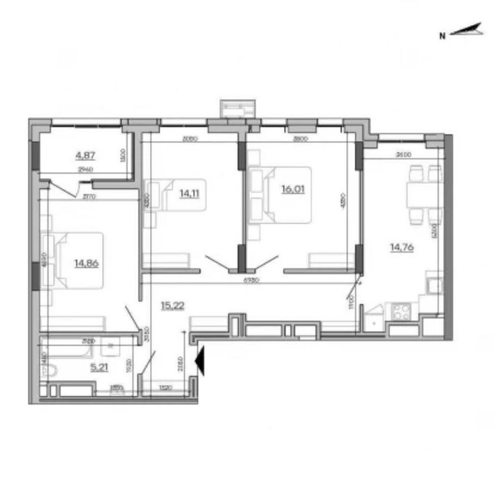Квартира на вул. Промислова в Львів, ID 303412, фото №3